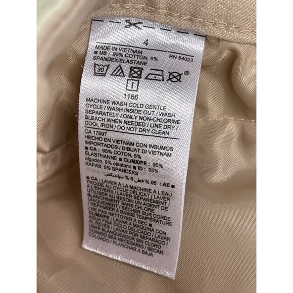 Old Navy Womens Pixie Skinny Cropped Pants Size 4 Beige - Picture 4 of 5